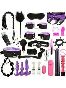 BDSM 情侶束縛套裝 成人情趣用品 手銬 肛塞 情趣遊戲 SM 成人情趣用品 - 套裝 - 查看 4