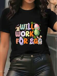 Women T-Shirts - Black - View 6
