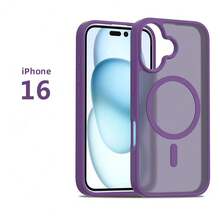 磨砂親膚感保護殼，相容 iPhone 17e 16e 17 16 15 14 13 12 11 17 Pro Max 15 Plus，相容 iPhone 16Pro 15Pro 14Pro 13Pro 16Plus 15Plus 14Plus 13Plus 機型，半透明磨砂 17 手機殼，17Promax 保護套，夏季 - 紫色 - 查看 9