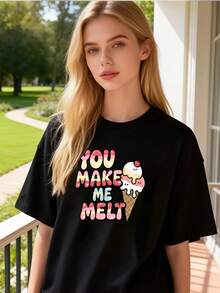Women T-Shirts - Black - View 6