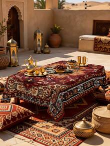 1/2 buah Taplak Meja, Taplak Meja Poliester Motif Bunga Vintage Cocok Untuk Meja Makan Bundar dan Persegi, Dapur, Restoran, Meja Kopi, Dekorasi Piknik, Berkemah, Gaya Rumah Pertanian Pedesaan, Perlindungan Permukaan Meja, Pengaturan Liburan, Aplikasi Multi-Adegan, Desain Bunga yang Indah Meningkatkan Suasana Rumah - MultiWarna - View 4
