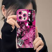 y el conejito de  punk rosafunda de teléfono Fundas compatibles con ,Apple,VIVO,OPPO,,, y Honor.Fabricadas en silicona TPU,ofrecen protección contra golpes y caídas.correa para celular - Blanco - Ver 6