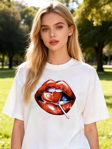 Women T-Shirts - White - View 6