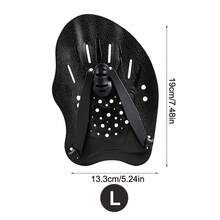 1 Pair Swimming Training Hand Paddles, Freestyle Backstroke Adjustable Strap Hand And Foot Paddles - Multicolor - View 8