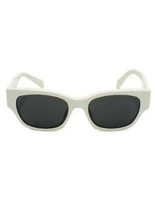 Celine Victory Arch Cat Eye Fashion Glasses, French Chic Glasses, Unisex Acetate Frame Lightweight & Comfortable, Enhances Facial Features, Suitable For Work & Daily Wear, Classic Low-Key Elegant Design, Model: CL40197U-25A 54 - White - View 7