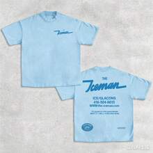 2026 New Drake THE ICEMAN Vintage Unisex T-Shirt, Limited Stock.180g Cotton Y2K Rap Graphic T-Shirt, Music Fan Gift For Daily & Concert - 藍色 - 查看 1