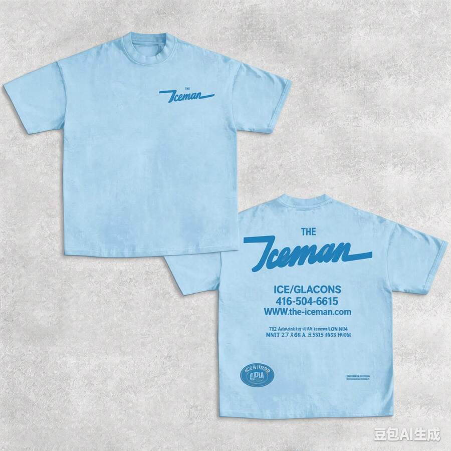 2026 New Drake THE ICEMAN Vintage Unisex T-Shirt, Limited Stock.180g Cotton Y2K Rap Graphic T-Shirt, Music Fan Gift For Daily & Concert - 藍色 - 查看 1