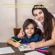 Juego de pintura para rayar para niños, colores mágicos del arco iris, pintura artística para rascar, libros de tarjetas, plantilla de educación temprana, juguetes de dibujo para chico - Príncipe Princesa - Ver 5