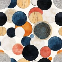 1 Rollo de Papel Tapiz Autoadhesivo con Gráfico Abstracto, Papel Tapiz Geométrico Vintage, Adecuado para Decorar Varias Paredes de Habitaciones y Muebles, Renovar Paredes, Muebles y Gabinetes, Fácil de Aplicar y Quitar, Película Hecha a Mano - Gráficos - Ver 1