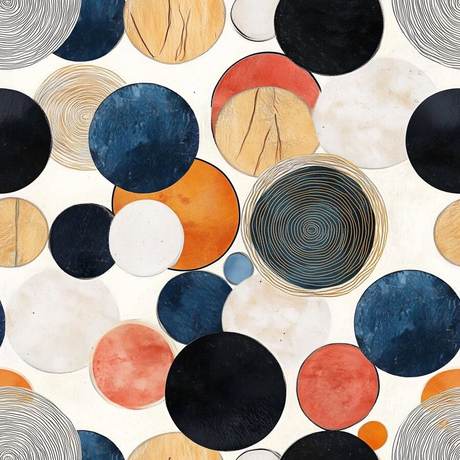 1 Rollo de Papel Tapiz Autoadhesivo con Gráfico Abstracto, Papel Tapiz Geométrico Vintage, Adecuado para Decorar Varias Paredes de Habitaciones y Muebles, Renovar Paredes, Muebles y Gabinetes, Fácil de Aplicar y Quitar, Película Hecha a Mano - Gráficos - Ver 1