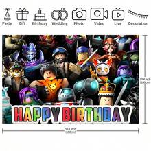 授權 方塊角色黑色經典方塊生日主題生日派對用品趣味裝飾背景布裝飾派對輕量裝飾卡通動漫攝影布橫幅海報攝影道具趣味裝飾完美派對生日裝飾背景橫幅攝影背景派對生日裝飾拍照亭橫幅道具，尺寸 82.7*59.1/59.1*39.4/39.4*29.5 英吋 - 彩色 - 查看 12