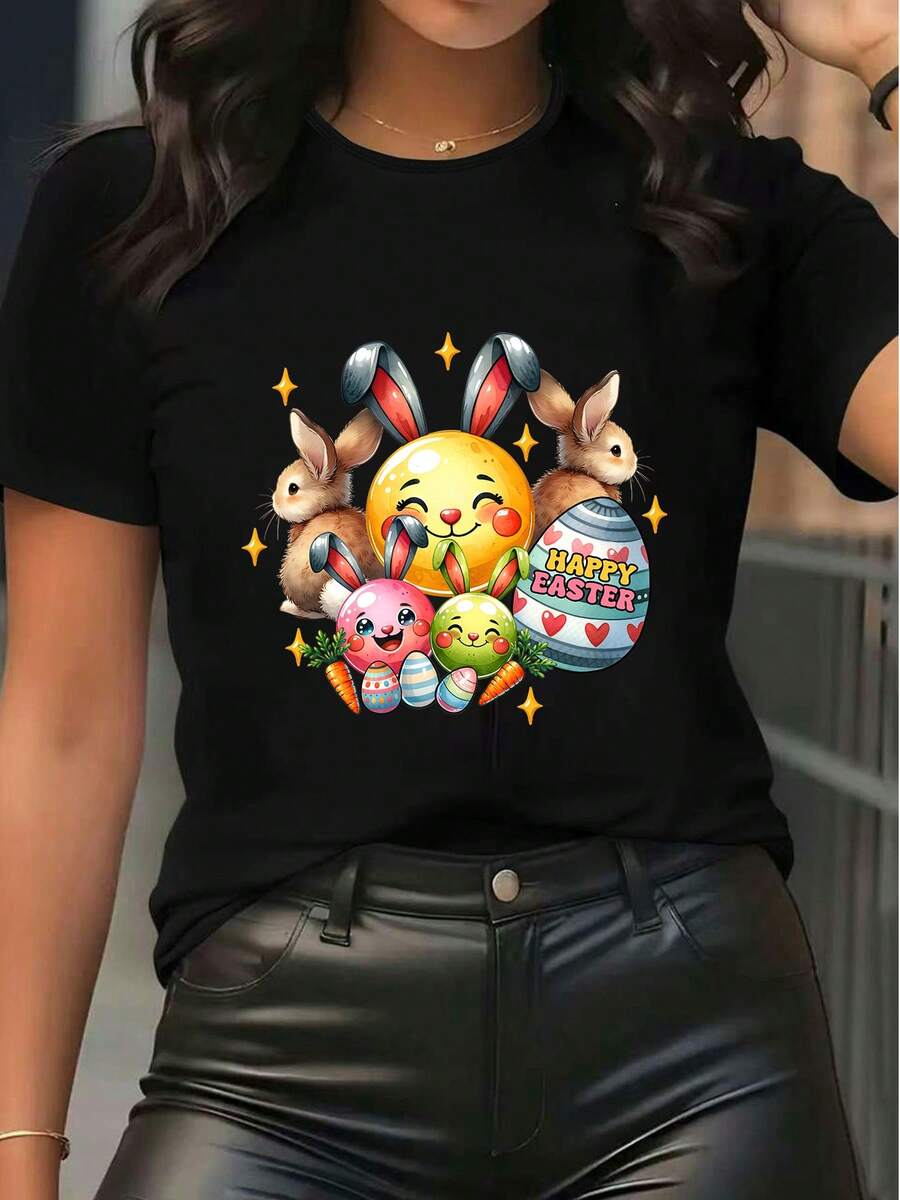 Women T-Shirts - Black - View 1