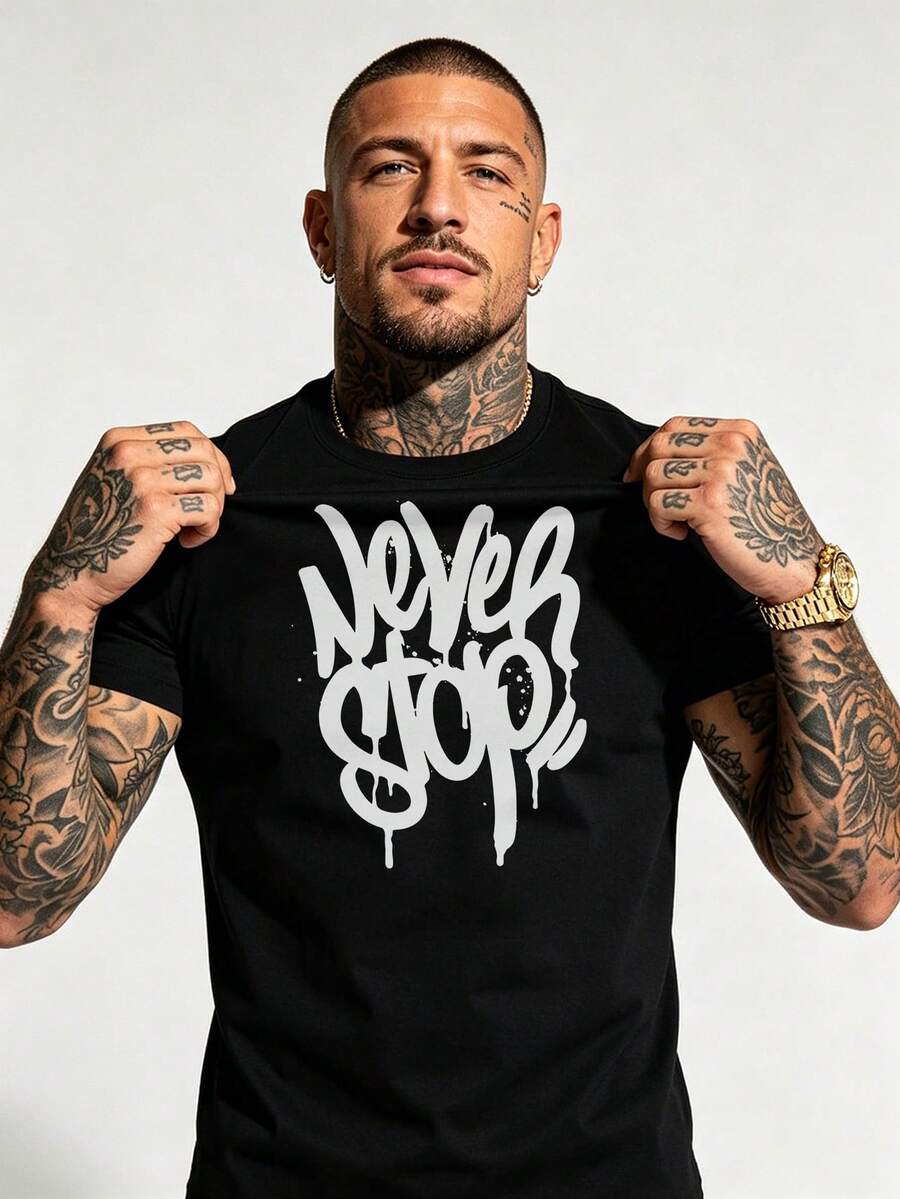 Men T-Shirts - Black - View 1