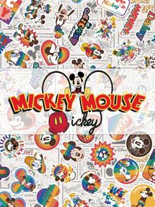 Disney | 50 miếng nhãn dán hoạt hình dễ thương Mickey Mouse và bạn bè Minnie Goofy cầu vồng vui vẻ, nhãn dán DIY cho ô tô, nhật ký, sổ lập kế hoạch, vali, điện thoại, laptop, sổ tay, bình nước, hành lý, ván trượt, graffiti, quà tặng vui nhộn cổ điển cho ngày Lễ Tạ ơn, Giáng sinh, sinh nhật, năm mới, tiệc trường học, thiệp chúc mừng, trang trí, nhà cung cấp - 1 Set - Xem 1