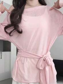 Women Tops - Pink - View 1