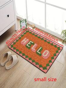 1 buah Keset Selamat Datang Bermotif Huruf "Hello" dengan Rumbai Gelombang, Keset Pintu Masuk Bergaya Lucu, Berbulu Pendek, Cepat Kering, Anti Selip, Dapat Dicuci, Dekorasi Rumah, Perabot Lembut, Cocok untuk Dapur, Kamar Mandi, Ruang Makan, Pintu Masuk, Pesta, Pertemuan, Semua Musim, Dekorasi Halaman - 1PC - View 7