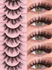 10 Pasang Bulu Mata DD Russian Curl untuk Liburan, Lengkungan Tinggi, Ekstensi Bulu Mata Tebal dan Penuh - View 8