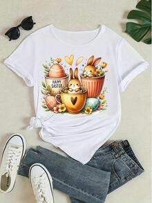 Women T-Shirts - White - View 4