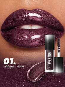 Pudaier Pearlescent Lip Gloss, High Gloss Lipstick, Moisturizing Non-Sticky Liquid Lipstick, Long-Lasting Pearlescent Lip Makeup Party Makeup Gift For Women - 01 - View 2