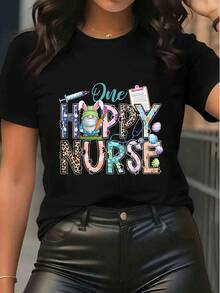 Women T-Shirts - Black - View 6