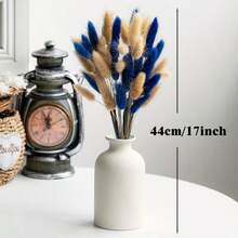 30~240pcs 17-Inch Multicolor Artificial Rabbit Tail Grass, Faux Rabbit Tail Grass Stems For Home Decor, Suitable For Bohemian Style Floral Arrangements, DIY Crafts, Home Kitchen And Wedding Decor, Christmas Decorations - Blue-brown - View 2