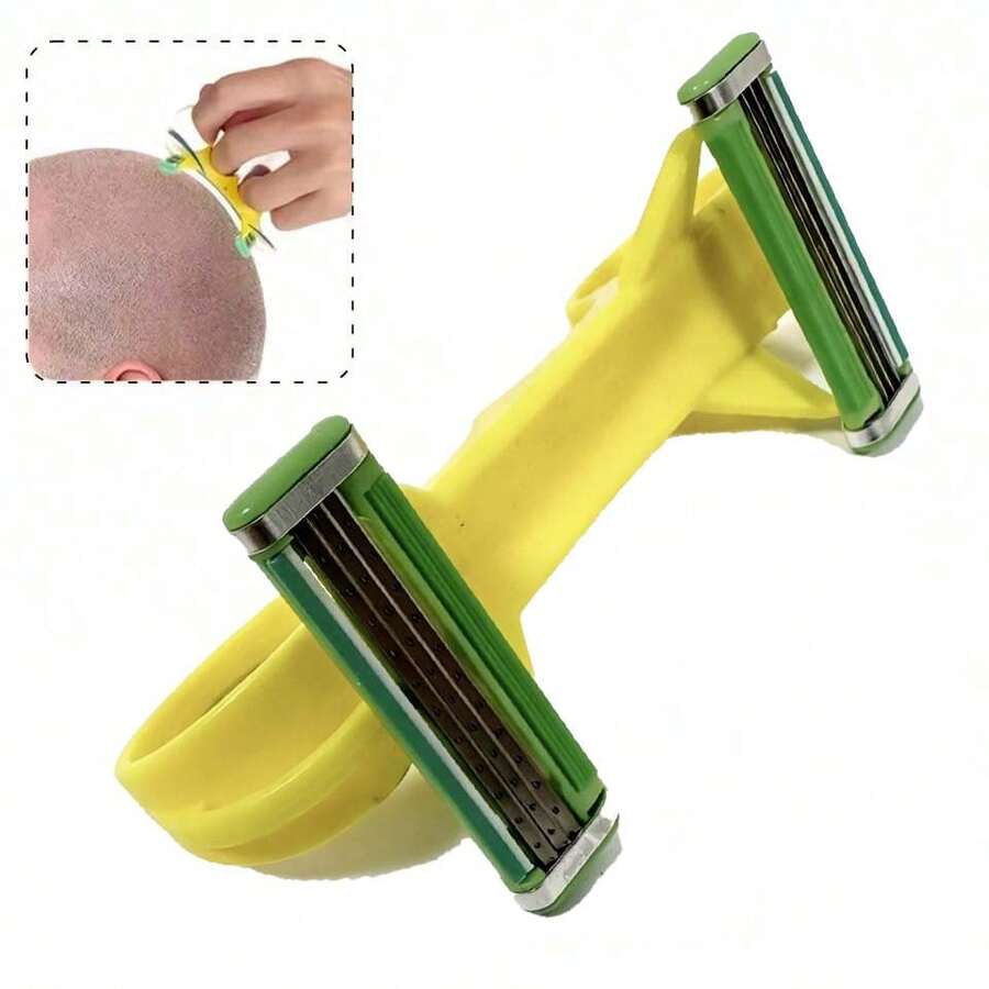 2pcs/Set Rapid Shave Head Clipper, Men's Hair Trimmer, Dual Head Quick Hair Clipper, Manual Shave Head Razor For Men - Safety Razor - View 1