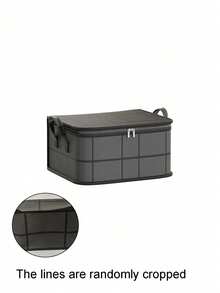 1pc Black, Thick Large Storage Bag - Made Of High-Strength, Tear-Resistant Woven Fabric; Strong Stitching, Dustproof And Moisture-Proof; Foldable And Stackable; Perfect For Travel, Moving, And Bedroom Storage. A Great Home Organization Helper, Space-Saving And Practical. - Multicolor - View 14