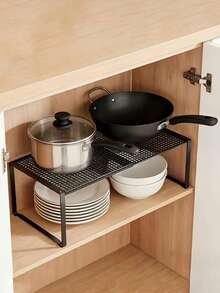 Expandable Under-Sink Storage Rack | Multi-Purpose Storage Rack For Kitchens, Cabinets, Wardrobes, And Shoes | Adjustable Shelving Unit, Suitable For Countertops And Wardrobes - Multicolor - View 6