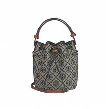 Tory Burch T Monogram Jacquard Women's Shoulder To Shoulder Crossbody Tote Bag 166415-405 - Navy Blue 166415-405 - View 1
