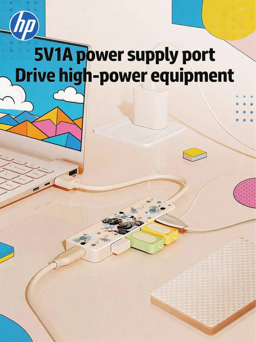 最佳禮物 -- HP 4合1 USB-C 擴充塢 -- Type-C PD 充電轉接器/分線器 (支援 4K HDMI)、整合式 USB 充電埠、乙太網路埠、電源適配器與 5V 0.5A 充電站功能、筆電轉換器 (相容於多款筆電、MacBook Pro、IMac、iPad Pro 及其他 USB-C 介面裝置)、多埠擴充塢 (夏日椰子樹、熱帶橘色陰影) - 查看 1