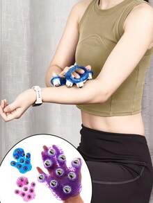 1pc Multifunctional Roller Massage Glove With Built-In Massage Ball, Suitable For Neck, Back, Shoulders, Buttocks, Face And Other Areas, Relieving Muscle Tension And Pressure, Full Body Deep Massage Tool, Women's Gift, Men's Gift - High-quality Massage Gloves - View 5