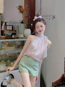 Women Blouses & Shirts - Pink - View 3