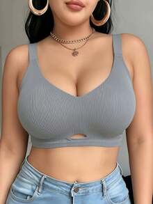 2件/組 柔軟支撐乳膠抗菌無縫胸罩，小胸聚攏，側乳覆蓋，防下垂，無鋼圈女款胸罩 - 彩色 - 查看 2