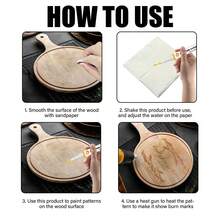 JUE FISH 3 Pack Wood Burning Markers, Liquid Pyrography Pens For DIY Wood Crafts - Heat-Activated Wood Burn Marker Set For Custom Coasters, Cutting Boards & Signs, Perfect For Personalized Gifts & Holiday Decor,Quick Ship Items,Free Shipping - DIY Burning Marker - View 5