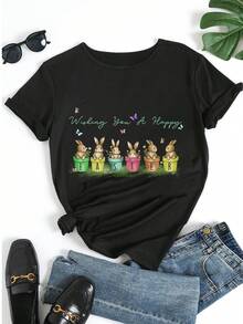 Women T-Shirts - Black - View 5