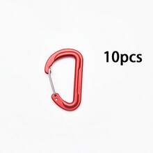 5pcs/10pcs Carabiner Paduan Aluminium Berkualitas Tinggi Baru, Klip Pegas Cor 6D, Klip Ransel, Klip Botol Air, Klip Gantungan Kunci, Cincin D Lepas Cepat 3D - MultiWarna - View 10