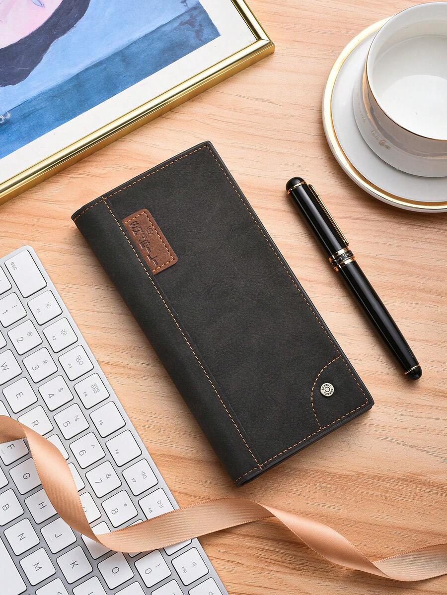 Men's Long Wallet, Korean Business Clutch Purse