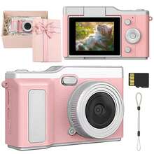 Máy ảnh, Máy ảnh kỹ thuật số zoom kỹ thuật số 4X cho vlogging, màn hình IPS 2.4'' có thể sạc lại, máy ảnh chụp ảnh chuyên nghiệp cho thanh thiếu niên, hỗ trợ chụp ảnh, quay video và webcam, (pin sạc 800mAh, 2.96Wh) - Xem 13