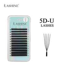LASHINE 1盒12排 U型 YY 3D 4D 5D U型接睫毛 0.07mm 超柔軟平行預製扇形睫毛 D捲度 多款式 專業沙龍批發 - D - 查看 18