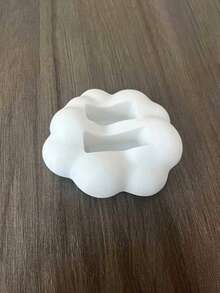 可愛雲朵遙控器收納盒 | 現代黑白設計配軟墊頂蓋，適用於電視、DVD播放機、藍光播放機、音響系統和遊戲主機 - 省空間的裝飾性收納盒，適合客廳使用 - 彩色 - 查看 12