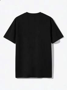 2026 playeras de hombreRetro Skeleton Guitarist T-Shirt| Suave y cómodo, perfecto para parejas, regalo ideal para amantes de la música, cuello redondo, apto para todas las estaciones. - Negro - Ver 2