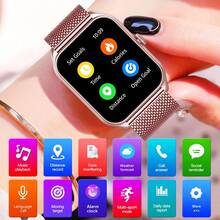 New Smart Watch, 1.90 Inch Large Full Touch Screen, Suitable For Men Women | Wireless Calls/Sms/Multiple Sports Modes/Remote Camera Control/Music Contro/Fitness Tracker, Compatible With Iphone And Android - 查看 5