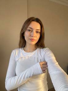 1件女款莫代爾黑色舒適百搭插肩袖短版開襟衫修身半長版層疊式披肩長袖性感假領披肩 - 白色 - 查看 2