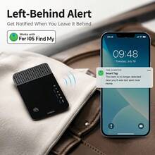 RSH IP68 Rastreador de Tarjeta Inteligente Impermeable, Buscador de Llaves y Localizador de Equipaje para Dispositivos IOS - Soporta Carga Inalámbrica, Compatible con Find My (Solo para IOS), Rastreador de Artículos Anti-Pérdida Etiqueta Inteligente para Llaves - Multicolor - Ver 3