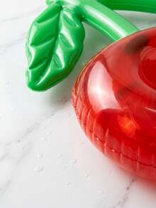 Double Cherry Inflatable Cup Holder And Coaster, Dual-Opening PVC Floating Drink Tray, Multi-Functional For Pool Party, Beach, Swimming, Home Decor, Photo Props, Summer Water Floating Accessories - Inflatable Coasters - View 10