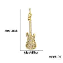 1pc Copper 18 Styles Music Instrument Pendant DIY Bracelet Necklace Earring Jewelry Accessory Charm Suitable For Concert Daily Commute Gift Between Colleagues - Multicolor - View 3
