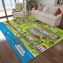 1pc Game Theme Rug, Designed For Boys Room - Game Controller Pattern, Perfect For Gaming Boys Bedroom, Game Controller Design, Rectangular Non-Slip Rug - Suitable For Game Room, Video Game Room, Odorless Absorbent Non-Slip Floor Mat, Outdoor Doormat, Decorative Rug, Entrance Shoe Mat, Foot Mat, Foam Mat, Dirt And Dust Front Door Mat - Multicolor - View 4