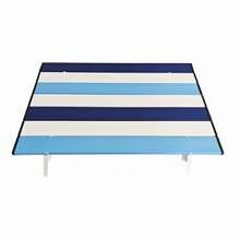 1pc Foldable Portable Mini Small Table, Large 55cm Aluminum Alloy Dorm Bed Computer Desk, Rental Balcony Tea Table, No Assembly Required, Lightweight 800g - Multicolor - View 1