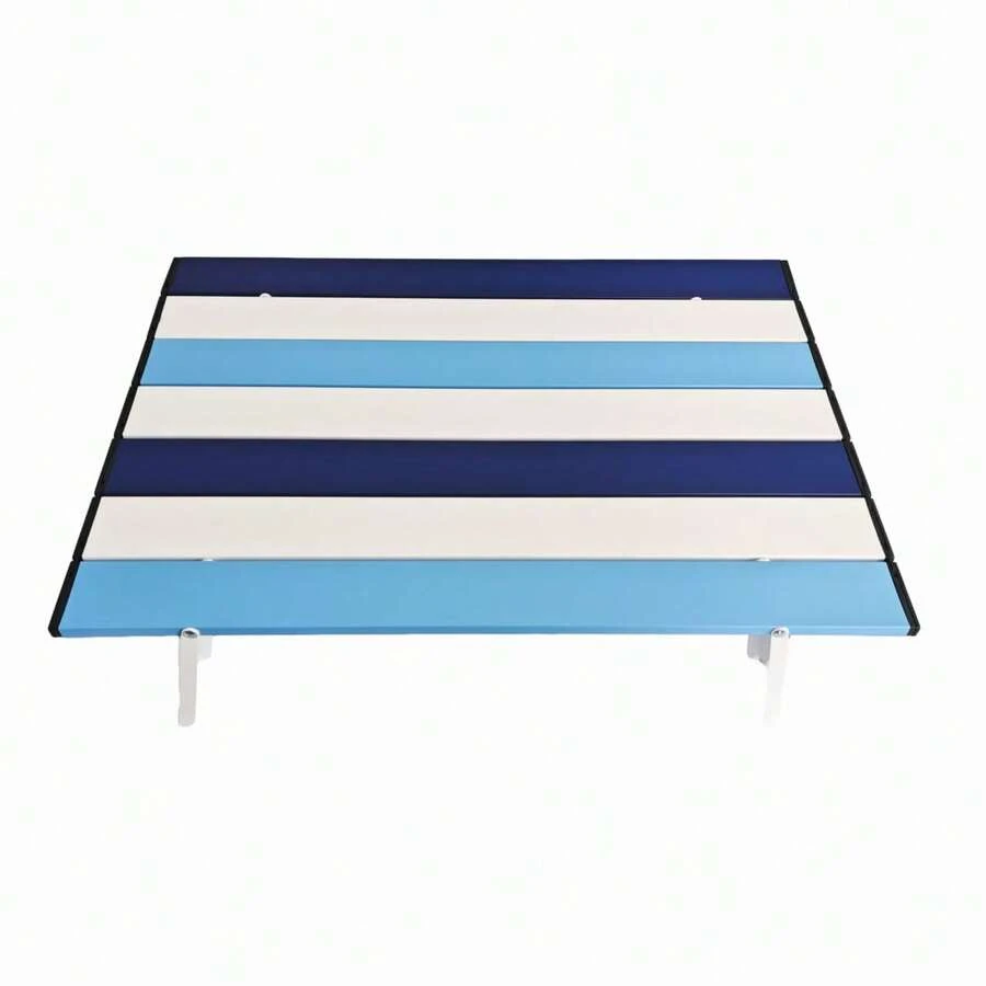 1pc Foldable Portable Mini Small Table, Large 55cm Aluminum Alloy Dorm Bed Computer Desk, Rental Balcony Tea Table, No Assembly Required, Lightweight 800g - Multicolor - View 1