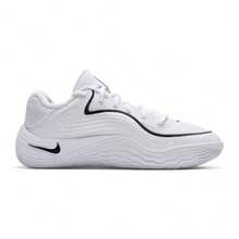 Nike Precision 8緩震貼合透氣男子籃球鞋 - 白色/黑色 - 查看 4